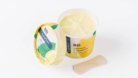 Сорбет "Лимон с цедрой" Сорбет "Лимон с цедрой"