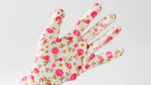 Перчатки садовые с покрытием розовые SG 1919, размер 8 (М) _CО