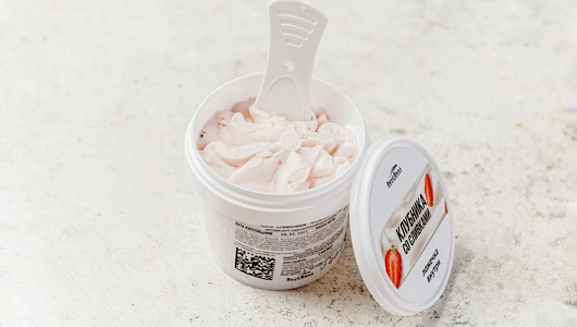 Мороженое "Клубника со сливками"