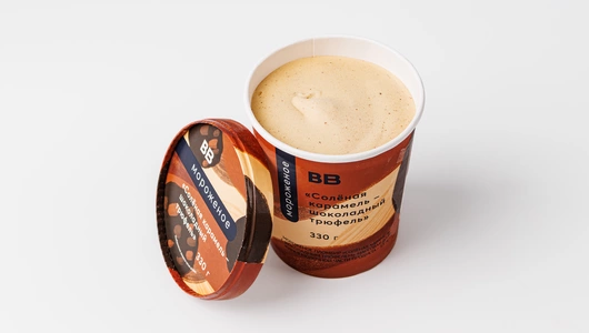 Мороженое "Соленая карамель-шок. трюфель", 330 г