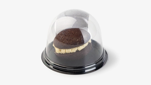 Пирожное "Ореон" с творожным кремом, кафе