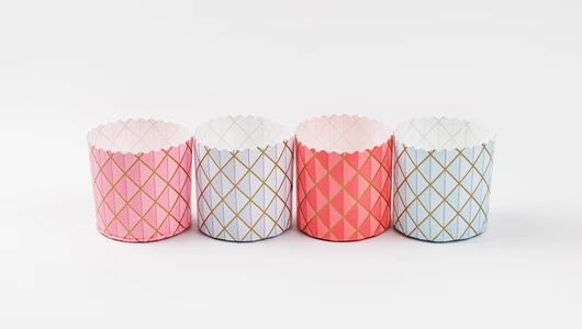 Формы бумажные для&nbsp;кулича, 4 шт. (90х90мм)