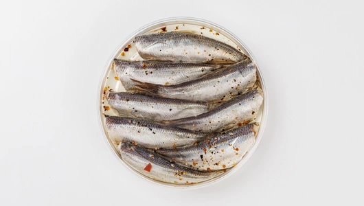 Килька балтийская без головы в масле с пряностями, 180 г