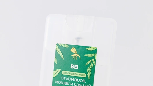 Спрей-репеллент от комаров, мошек и клещей с маслом цитронеллы