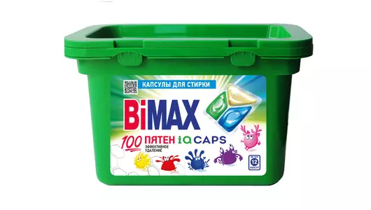 Капсулы для стирки BiMax 100 пятен 12 шт
