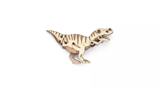 Деревянный конструктор 3D пазл Drovo Тираннозавр клык