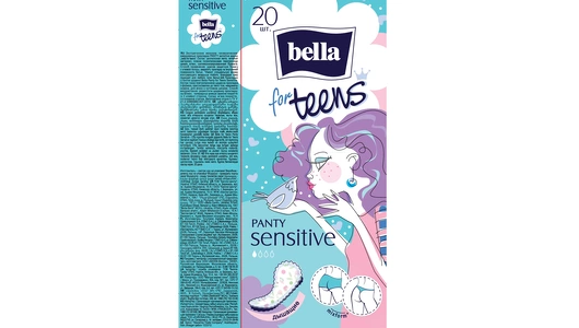 Прокладки ежедневные Bella Panty Sensitive for teens ультратонкие 20 шт Прокладки ежедневные Bella Panty Sensitive for teens ультратонкие 20 шт