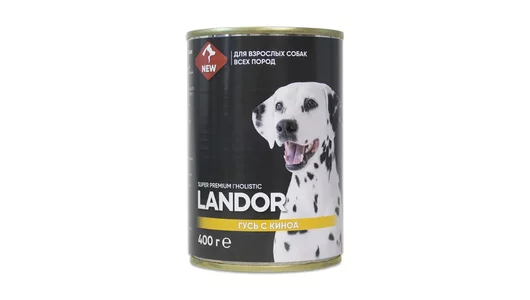 LANDOR 400гр Корм для собак гусь с киноа