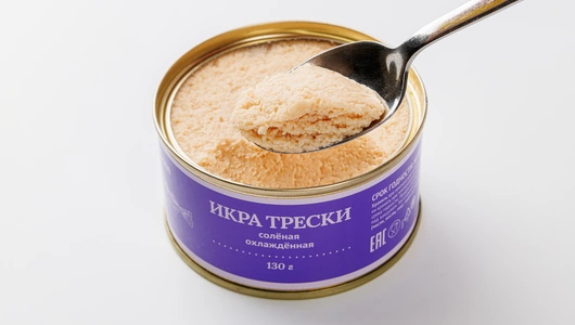 Икра трески соленая охл., 130 г