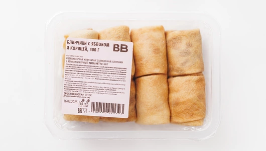 Блинчики с яблоком и корицей, 400 г