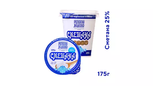 Сметана Рузская 25% 175 г