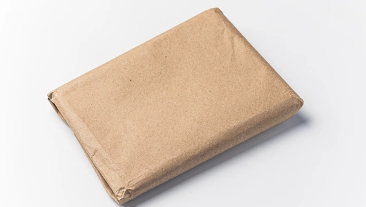 Блокнот А6 из вторичных материалов (горчичного цвета)