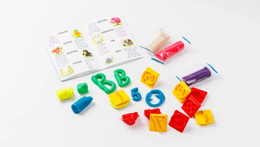 Набор для лепки "Буквы и цифры"