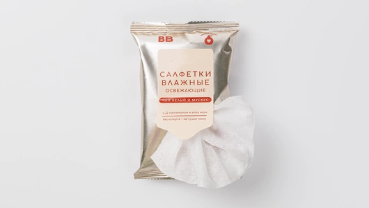 Салфетки влажные освежающие "Чай белый и мускус", 20 шт.