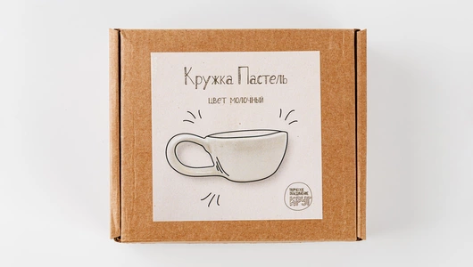 Кружка "Пастель". Цвет молочный