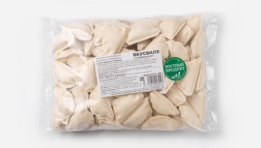 Вареники с картофелем и грибами, 1 кг