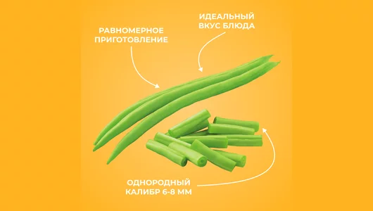 Фасоль Бондюэль стручковая зеленая резаная замороженная 400 г Фасоль Бондюэль стручковая зеленая резаная замороженная 400 г