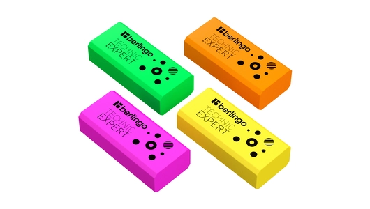 Ластик Berlingo Technic Expert прямоугольный 40х18х11мм 4 шт