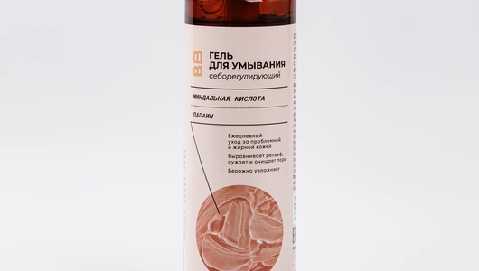 Гель для умывания себорегулирующий с миндальной кислотой и папаином