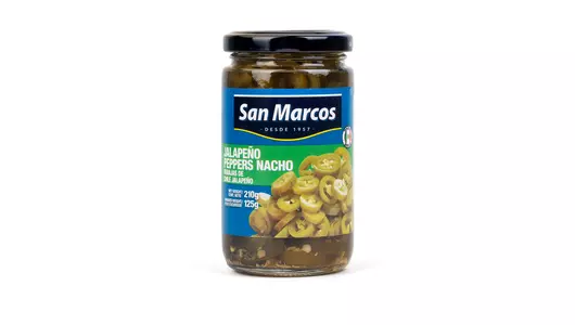 Перец San Marcos Халапеньо маринованный резаный 210 г Перец San Marcos Халапеньо маринованный резаный 210 г