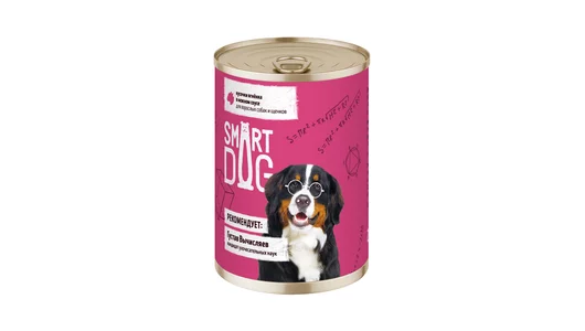 Smart Dog консервы Для взрослых собак и щенков: кусочки ягненка в нежном соусе, 240г