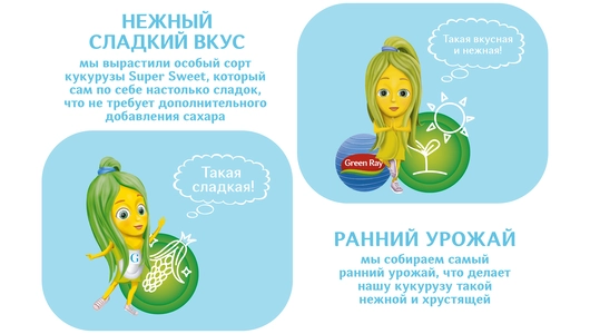 Кукуруза Green Ray Молочная без сахара 340 г Кукуруза Green Ray Молочная без сахара 340 г