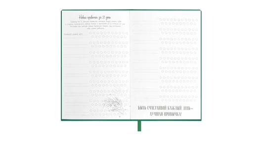 Записная книжка Escalada Мысли позитивно зеленый 126х184 мм А6 96 л