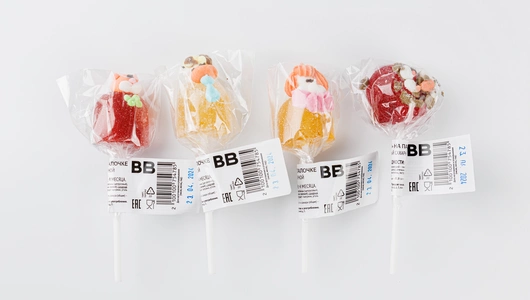 Мармелад желейный "Ассорти" на палочке