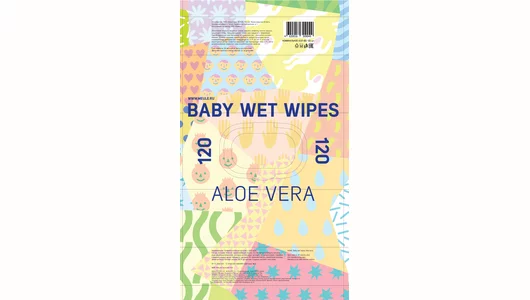 Салфетки влажные детские Meule с алоэ вера 120 шт Салфетки влажные детские Meule с алоэ вера 120 шт