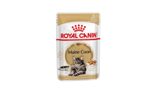 Royal Canin паучи Для взрослых кошек породы Мэйн Кун, кусочки в соусе, Maine Coon Adult
