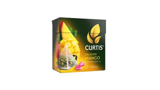 Чай зеленый Curtis Delicate Mango листовой фруктовый 20х1,8 г