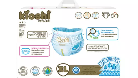 Подгузники-трусики Kioshi Premium Ультратонкие XL 12-18 кг 36 шт Подгузники-трусики Kioshi Premium Ультратонкие XL 12-18 кг 36 шт