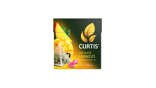 Чай зеленый Curtis Delicate Mango листовой фруктовый 20х1,8 г