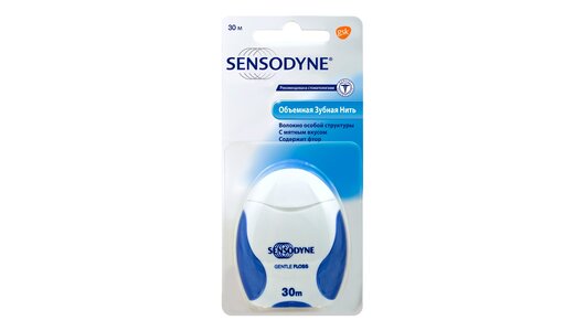 Sensodyne Сенсодин Объемная, зубная нить, 30 м