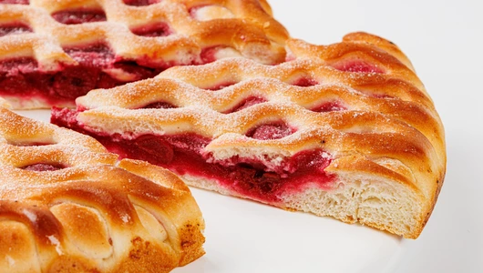 Пирог сдобный постный с вишней, зам. Пирог сдобный постный с вишней, зам.