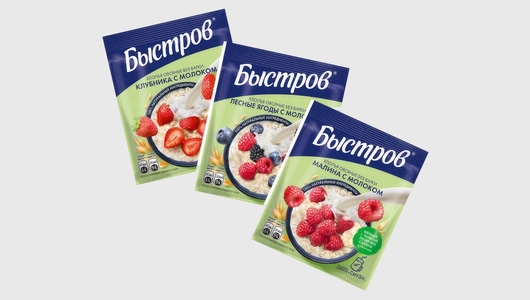 Каша овсяная Быстров Ассорти с молоком 240 г