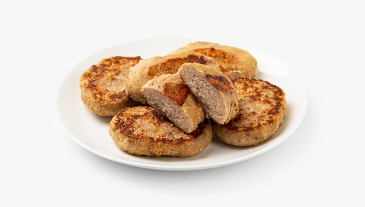 Биточки из говядины и курицы, зам.