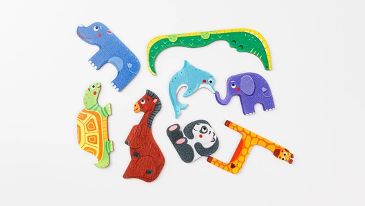 Головоломка Веселый зоопарк, 8 деталей