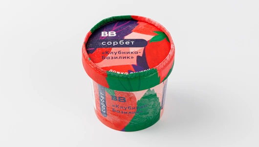 Сорбет "Клубника-Базилик"