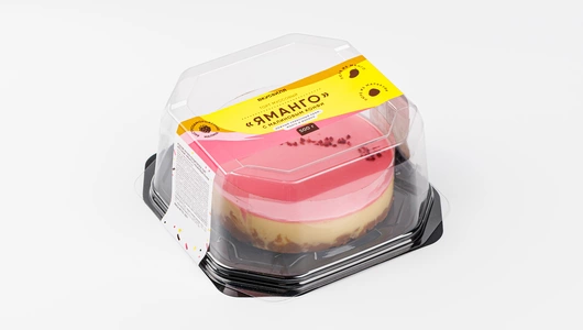 Торт муссовый "Яманго" с малиновым конфи