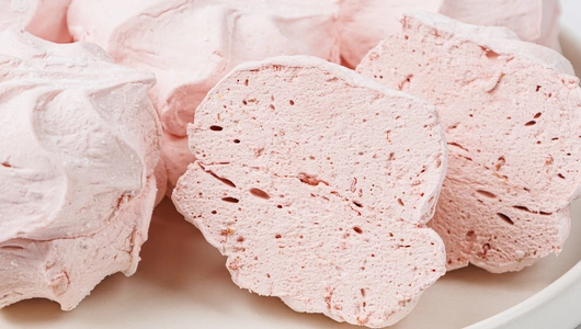 Зефир из печеных яблок с малиной