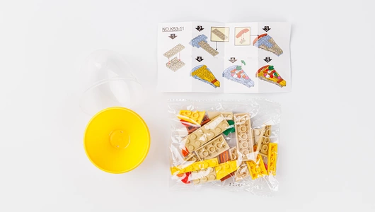 Набор игровой "Яйцо с конструктором: Еда"