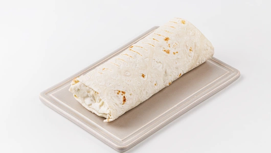 Шаурма с печеными вешенками и картофелем, кафе