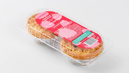 Корзиночки песочные "Ягодные" с малиной