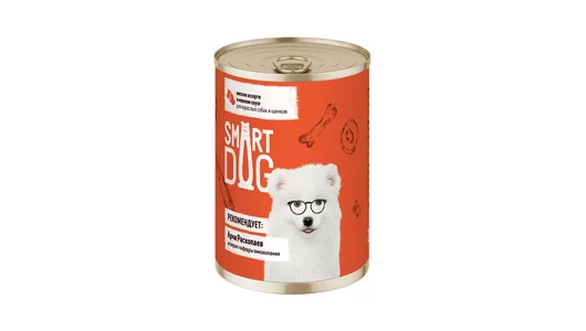 Smart Dog консервы Для взрослых собак и щенков мясное ассорти в нежном соусе, 850г