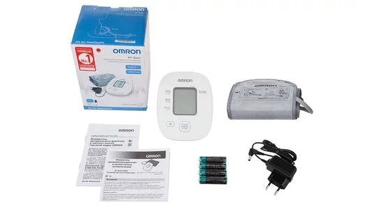 Тонометр автомат на&nbsp;плечо Omron M1 Basic (HEM-7121J-АRU) с&nbsp;адаптером