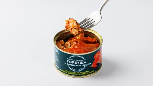 Горбуша в томатном соусе, 220 г