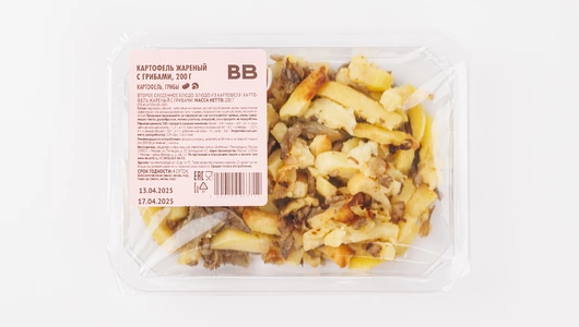 Картофель жареный с грибами, 200 г Картофель жареный с грибами, 200 г