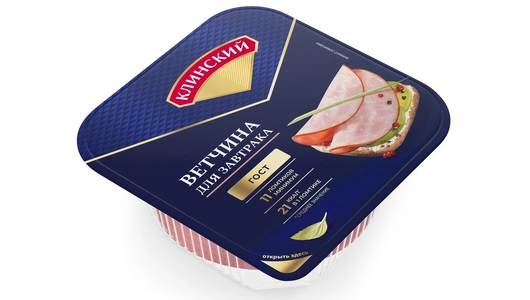 Ветчина Клинский для завтрака нарезка 210 г