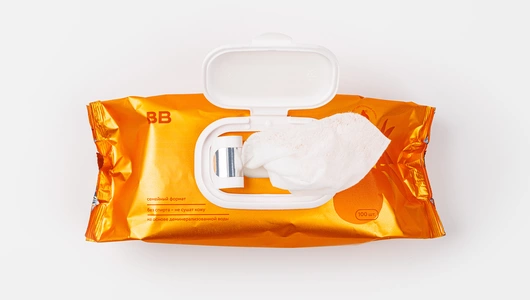 Салфетки влажные освежающие "Цветы апельсина и жасмин", 100 шт.